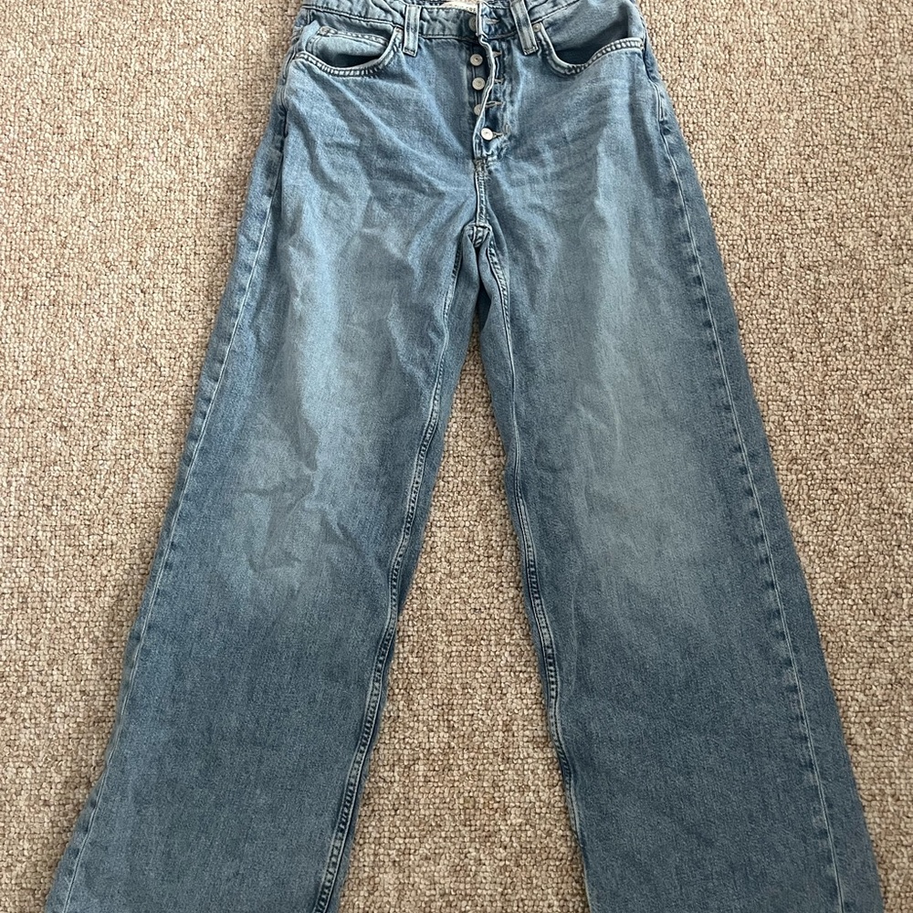 We The Free Light Blue Wide Leg jeans